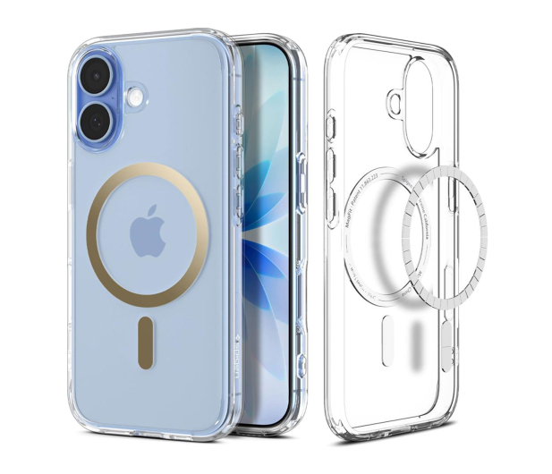 SPIGEN Ultra Hybrid Mag Magsafe do Iphone 17 Clear/Gold 8800283315141 - 1359909 - zdjęcie